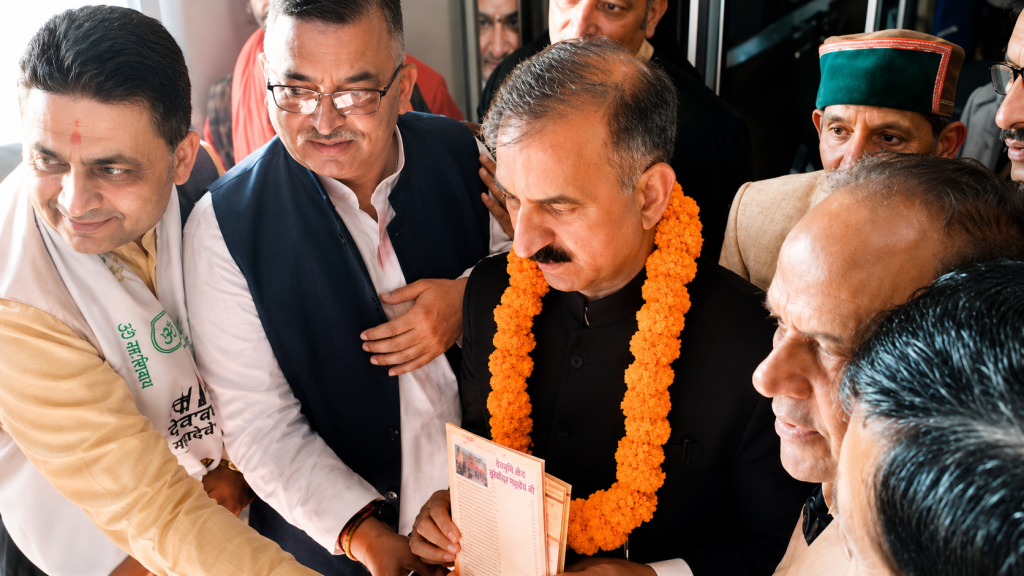 Book Gifted at Kwagdhar to CM Thakur Sukhvinder Singh Sukhu
