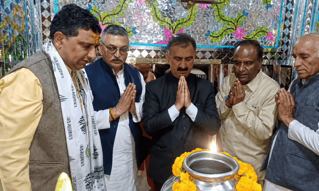 CM Sukhvinder Singh Sukhu at Bhureshvar Mahadev Temple